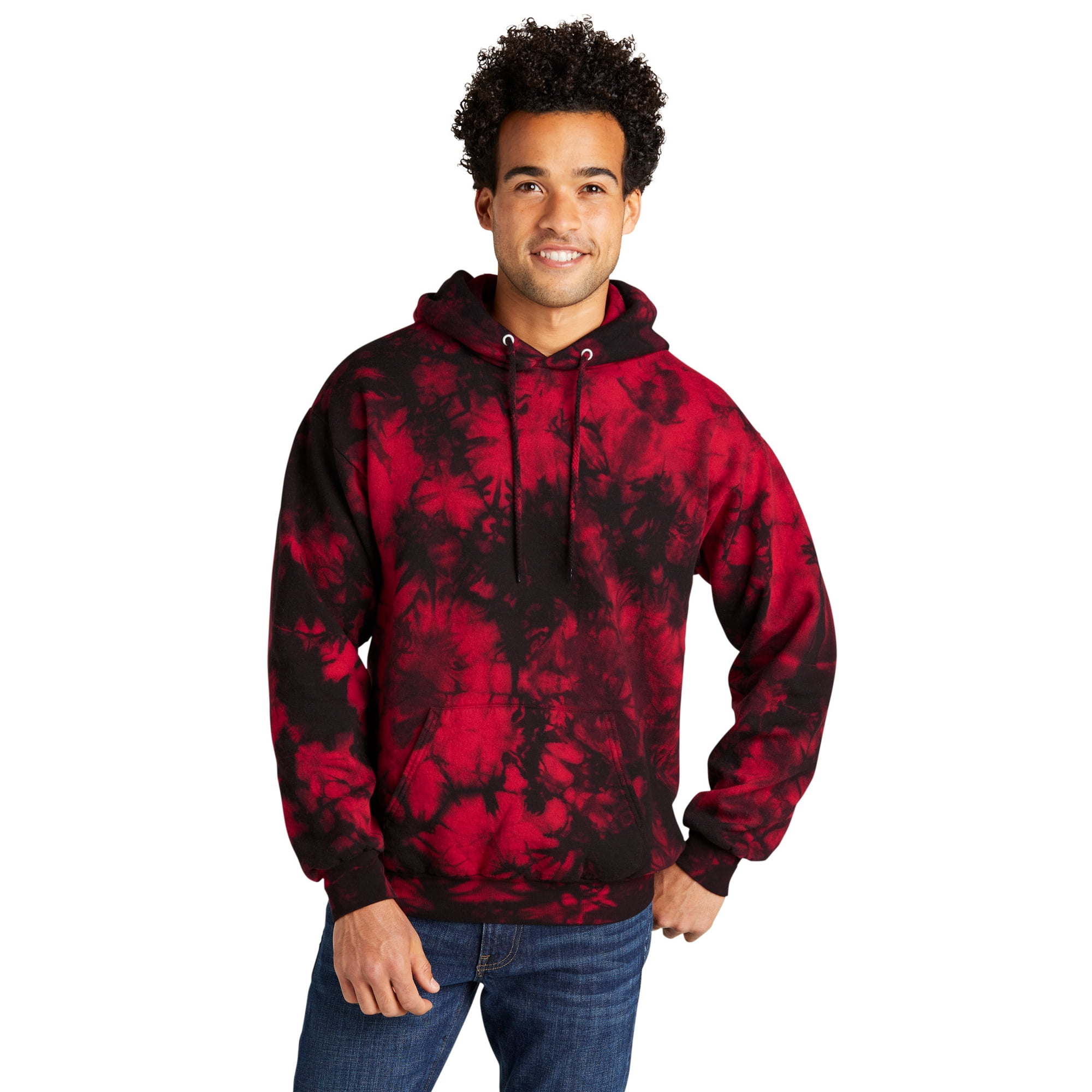 Port u0026 Company Crystal Tie-Dye Pullover Hoodie PC144 - Walmart.com