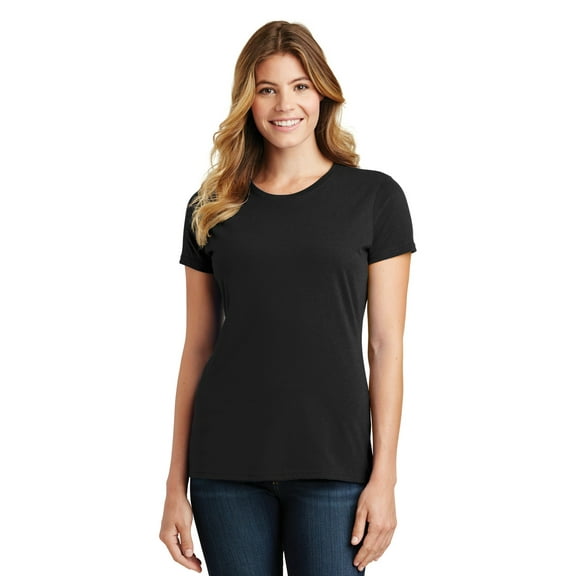 Port & Company Drapey Long Sleeve Tee (LPC450) Jet Black, XS