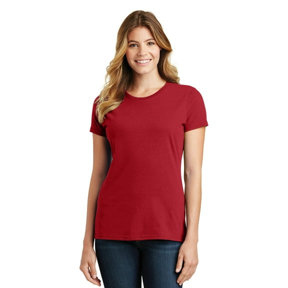 Port & Company Drapey Long Sleeve Tee (LPC450) Team Cardinal, S