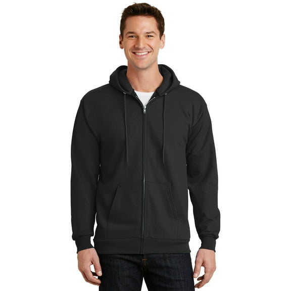 Port & Company Essential Fleece Full-Zip Hooded Sweatshirt