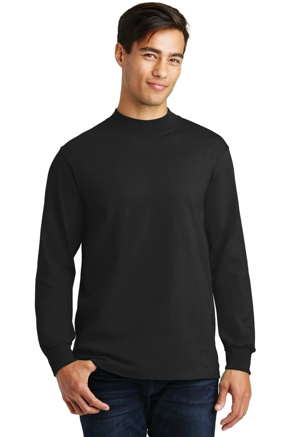 mpany - Essential Mock Turtleneck. Pc61m , PC61M , Jet Black , XXXX-Large
