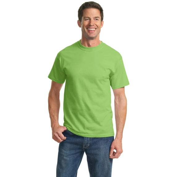 Port & Company Essential T-Shirt. Lime. 5XL.