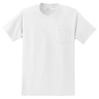 最上の品質な White T-shirts with Pocket トップス
