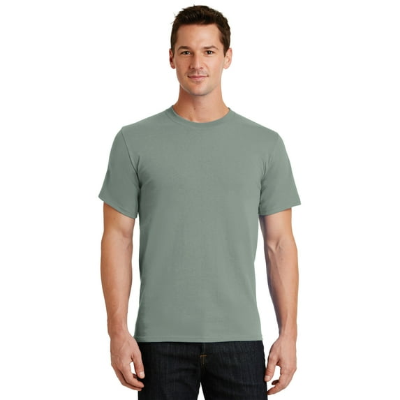 Port & Company - Essential Tee. Pc61 , PC61 , Stonewashed Green , Large