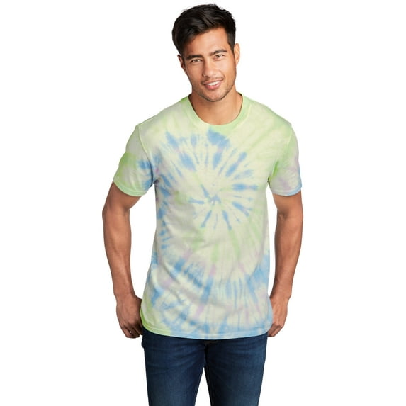Port & Company Essential Tie-Dye T-Shirt - Medium - Pink