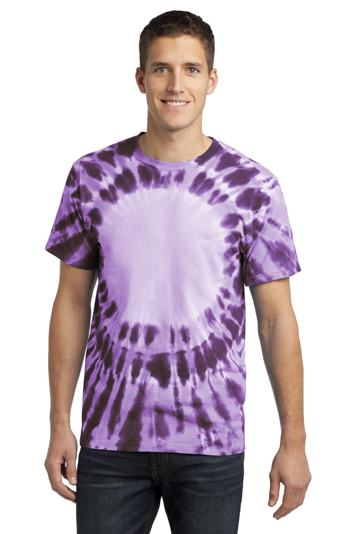 Port & Company Essential Window Tie-Dye Tee. Purple. M. - Walmart.com