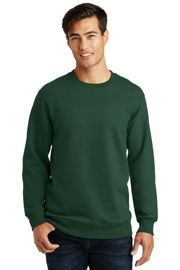 Fan Favorite Fleece Crewneck Sweatshirt-2XL (Forest Green)