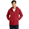 thumbnail image 1 of Port & Company Fan Favorite Fleece Full Zip Hooded Sweatshirt-XL (Team Cardinal), 1 of 6