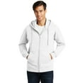thumbnail image 1 of Port & Company Fan Favorite Fleece Full Zip Hooded Sweatshirt-XL (White), 1 of 6