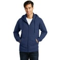 thumbnail image 1 of Port & Company Fan Favorite Fleece Full Zip Hooded Sweatshirt-XS (Team Navy), 1 of 6