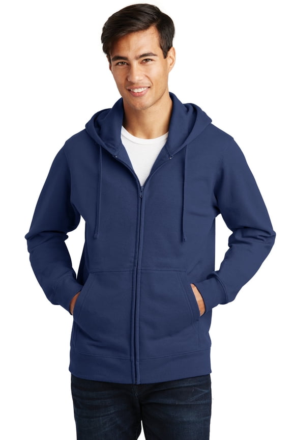 mpany Fan Favorite Fleece Full Zip Hooded Sweatshirt-XS (Team Navy)
