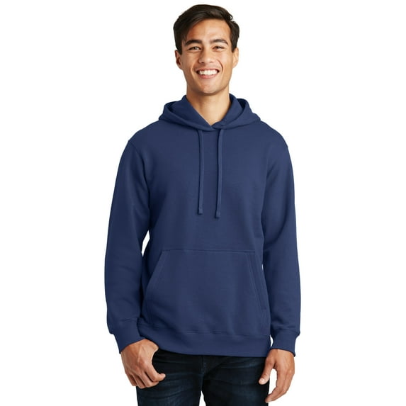 Port & Company Fan Favorite Fleece Pullover Hooded Sweatshirt-3XL (Team Navy)