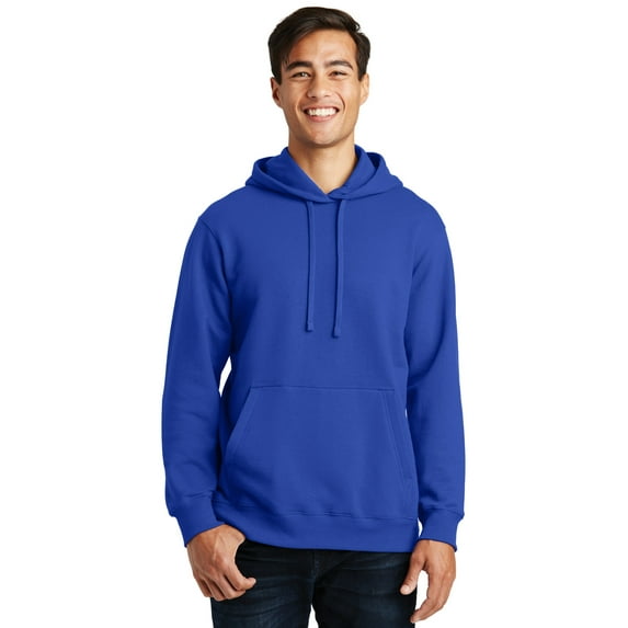 Port & Company Fan Favorite Fleece Pullover Hooded Sweatshirt-L (True Royal)