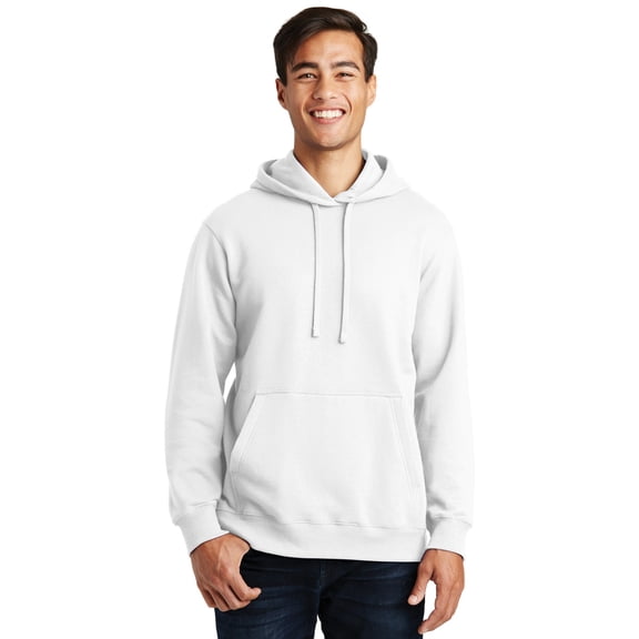 Port & Company Fan Favorite Fleece Pullover Hooded Sweatshirt Pc850h - White - L