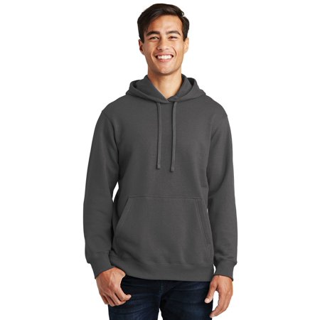 Port & Company Fan Favorite Fleece Pullover Hooded Sweatshirt-XL (Charcoal)
