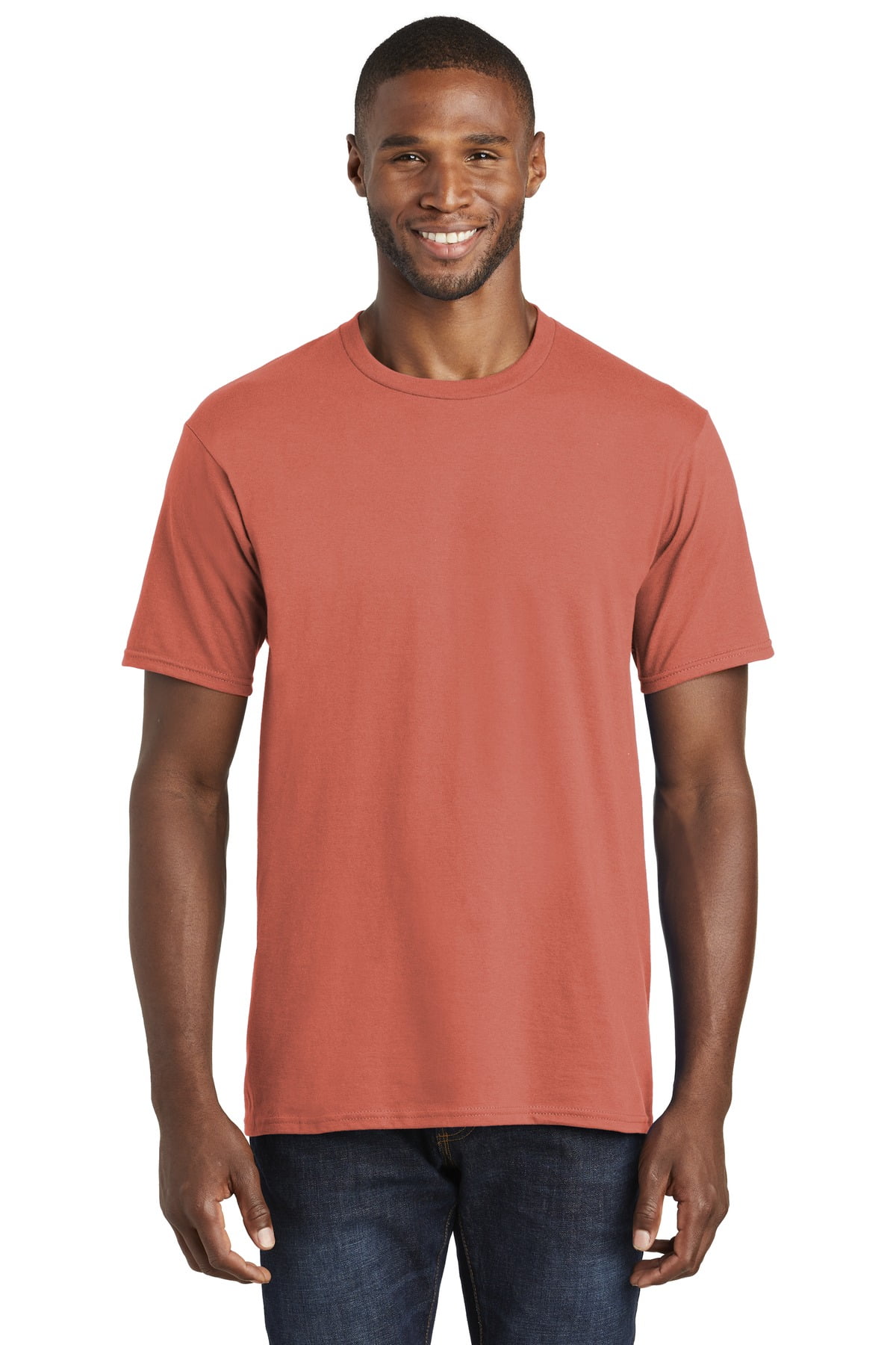 Port & Company Men’s Fan Favorite Tee – 100% Ring Spun Cotton T-Shirt With Removable Tag (Style PC450) - View #6