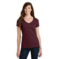 thumbnail image 1 of Port & Company Fan Favorite V-Neck Tee (LPC450V) Athletic Maroon, XS, 1 of 2