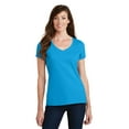 thumbnail image 1 of Port & Company Fan Favorite V-Neck Tee (LPC450V) Sapphire, 2XL, 1 of 2