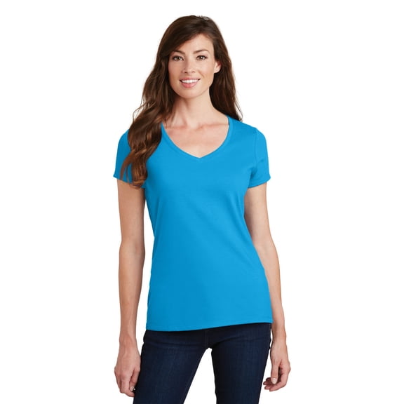 Port & Company Fan Favorite V-Neck Tee (LPC450V) Sapphire, 2XL