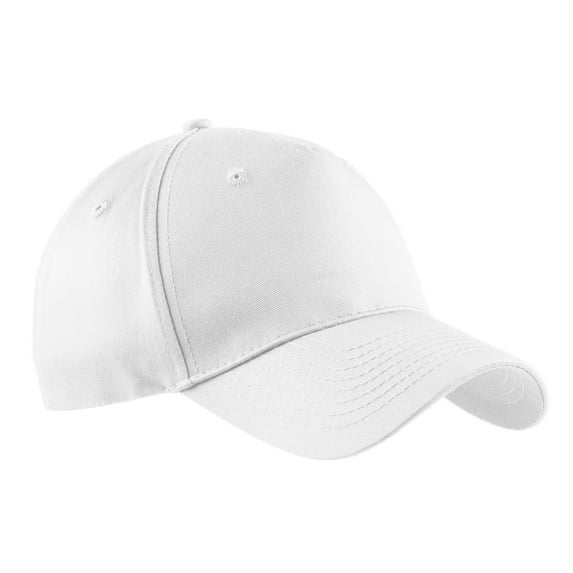 Port & Company Five Panel Twill Cap-One Size (White)