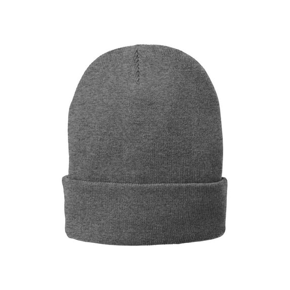 Port & Company Fleece-Lined Knit Cap Cp90l - Athletic Oxford - One Size