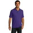 thumbnail image 1 of Port & Company KP55 Mens Core Blend Jersey Knit Polo T-Shirt, Purple - 5XL, 1 of 6