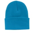 thumbnail image 1 of Port & Company   Knit Cap-One Size (Neon Blue), 1 of 2