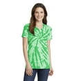 thumbnail image 1 of Port & Company LPC147V Ladies Tie-Dye V-Neck Tee, Kelly, L, 1 of 2