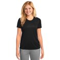 thumbnail image 1 of Port Company LPC380 Ladies Polyester T-Shirt - Jet Black - Large, 1 of 2
