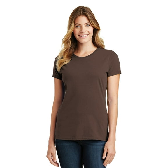 Port & Company LPC450 Ladies Fan Favorite Tee, Dark Chocolate Brown, XS