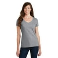 thumbnail image 1 of Port Company LPC450V Ladies Fan Favorite V-Neck Tee, Athletic Heather, 4XL, 1 of 1
