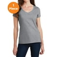 thumbnail image 1 of Port & Company LPC450V Ladies Fan Favorite V-Neck Tee, Athletic Heather, L, Womens Clothing, Womens Tops, 1 of 1