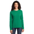 thumbnail image 1 of Port Company LPC54LS Ladies Long Cotton T-Shirt - Kelly - 4X-Large, 1 of 2
