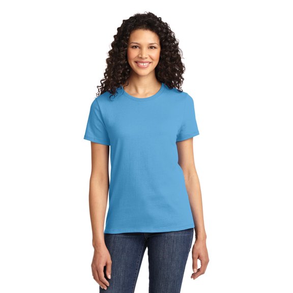 Port & Company LPC61 Ladies Essential Tees, Aquatic Blue - 4XL