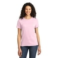 thumbnail image 1 of Port & Company Ladies 100% Cotton Essential T-Shirt. Pale Pink. L., 1 of 1
