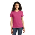 thumbnail image 1 of Port & Company Ladies 100% Cotton Essential T-Shirt. Sangria. M., 1 of 1