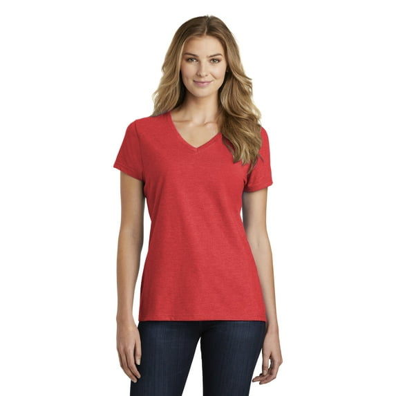 Port & Company Ladies 3 Pack Bundle Fan Favorite Blend V-Neck Tee, Multipack (Sizes XS - 4XL)