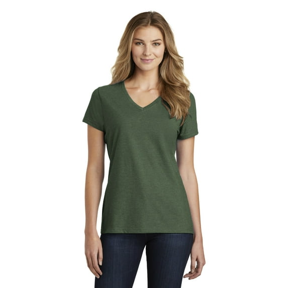 Port & Company Ladies 3 Pack Bundle Fan Favorite Blend V-Neck Tee, Multipack (Sizes XS - 4XL)