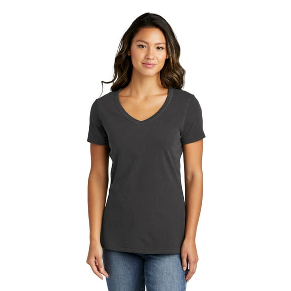 Port & Company Ladies Beach Wash Garment-Dyed V-Neck Tee LPC099V