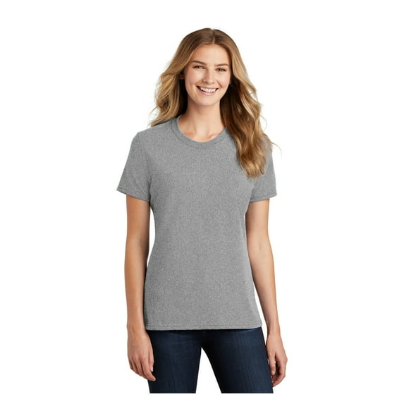 Port & Company Ladies Core Blend Comfortable Short Sleeve T-Shirt Athletic Heather Large