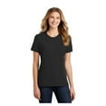 thumbnail image 1 of Port & Company Ladies Core Blend Comfortable Short Sleeve T-Shirt Jet Black 2X-Large, 1 of 6