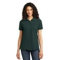 thumbnail image 1 of Port & Company Ladies Core Blend Pique Polo-3XL (Dark Green), 1 of 2