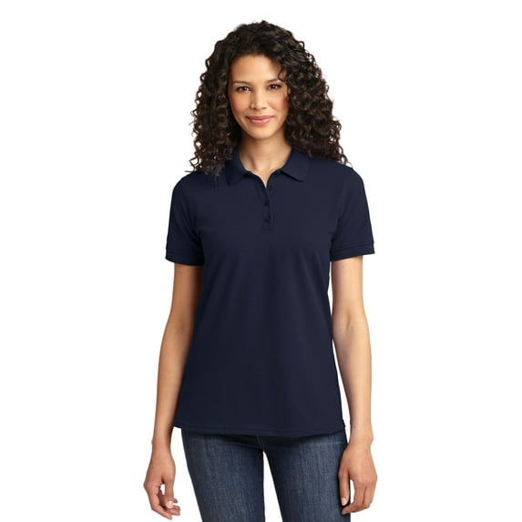 Port & Company Ladies Core Blend Pique Polo-3XL (Deep Navy)