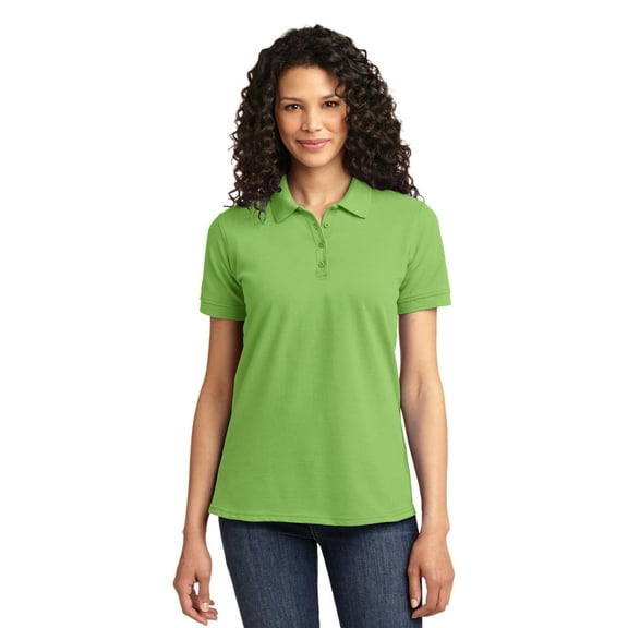 Port & Company Ladies Core Blend Pique Polo-4XL (Lime)