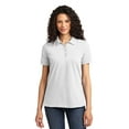 thumbnail image 1 of Port & Company Ladies Core Blend Pique Polo-XL (White), 1 of 2