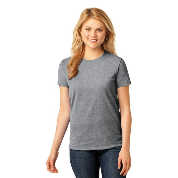 Port & Company Ladies Core Cotton Tee-4XL (Athletic Heather)