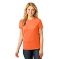 thumbnail image 1 of Port & Company Ladies Core Cotton Tee-XL (Neon Orange), 1 of 2