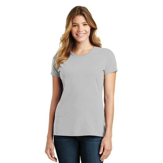Port & Company Ladies Fan Favorite Tee Lpc450 - Silver - XL