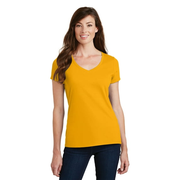 Port & Company Ladies Fan Favorite V-Neck Tee