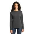 thumbnail image 1 of Port & Company Ladies Long Sleeve Core Cotton Tee, 1 of 1